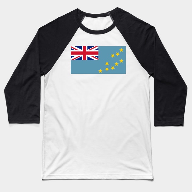 Flag of Tuvalu Baseball T-Shirt by COUNTRY FLAGS